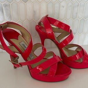 Jimmy Choo magenta pink Elevated Heels